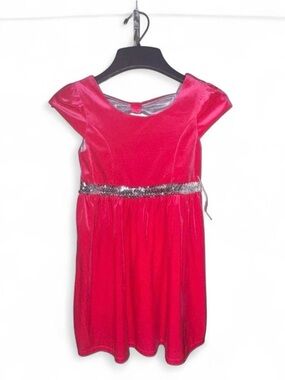 George Girls Size Medium 7-8 Pink Posey Bow Back Sleeveless Dress NWT